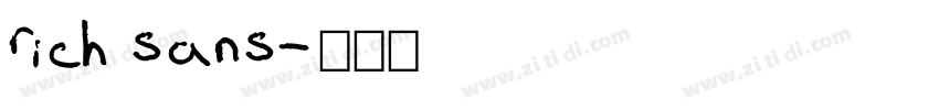 rich sans字体转换